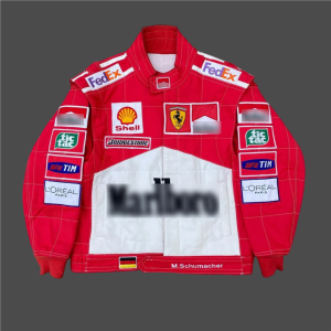 Marlboro F1 limit edition Vintage Bomber Racing Jacket – Motorsport Zip-Up with Sponsor Logo