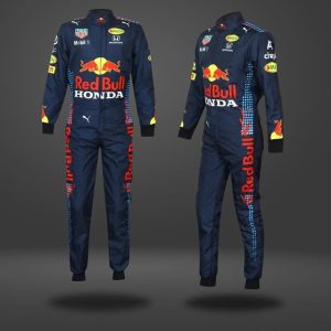 Red Bull F1 Kart Racing Suit – Premium Motorsport Suit with Custom Logos