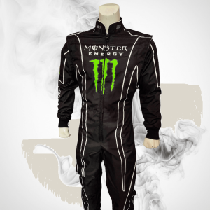 Monster F1 Kart Racing Suit – Premium Motorsport Suit with Custom Logos