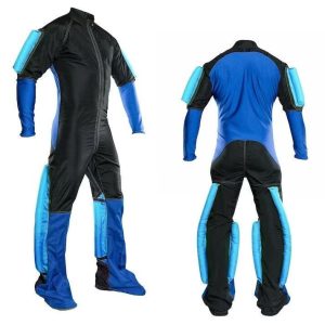 Ultimate Skydiving Free Fly Suit - Premium Unisex Jumpsuit, featuring padded arms and legs, made with Spandex and Cordura blend, Lycra and mesh lining, stretch panels, and breathable vents, ideal for skydiving, paragliding, wind tunnel jumps, and as a gift for him or her.