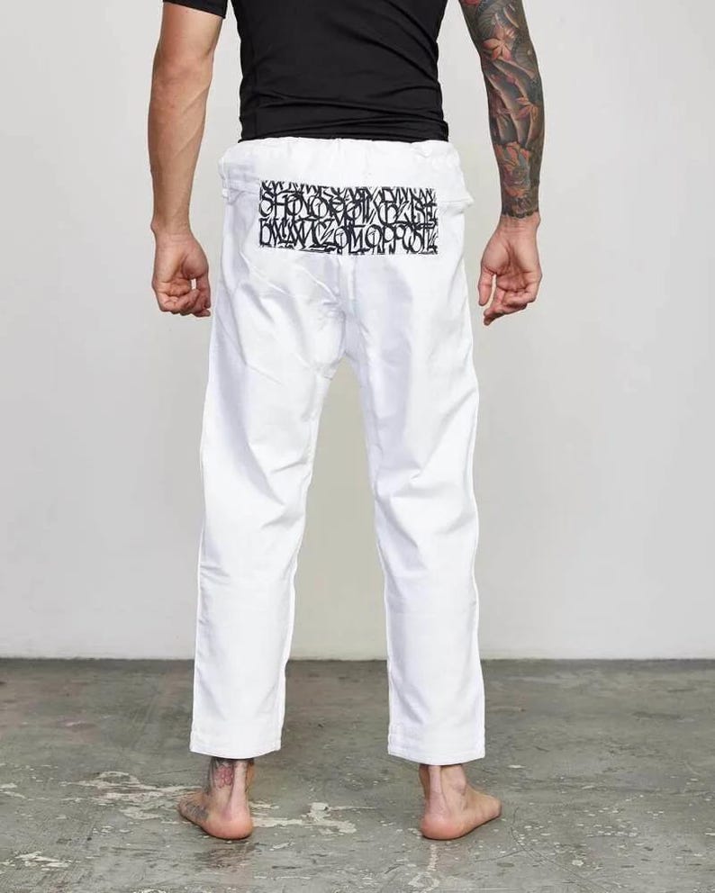 Shoyoroll BJJ Suit - Premium 2025 white Martial Arts Uniform with Embroidered Logos + bag - Image 4