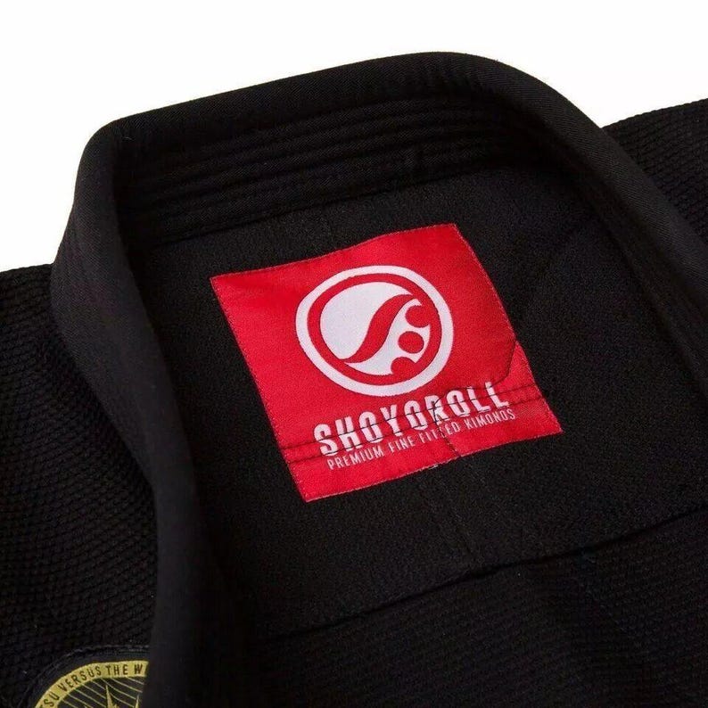 Shoyoroll BJJ Suit - Premium 2025 black Martial Arts Uniform with Embroidered Logos + bag - Image 2