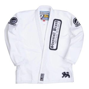 Shoyoroll BJJ Suit – Premium 2025 white Martial Arts Uniform with Embroidered Logos + bag