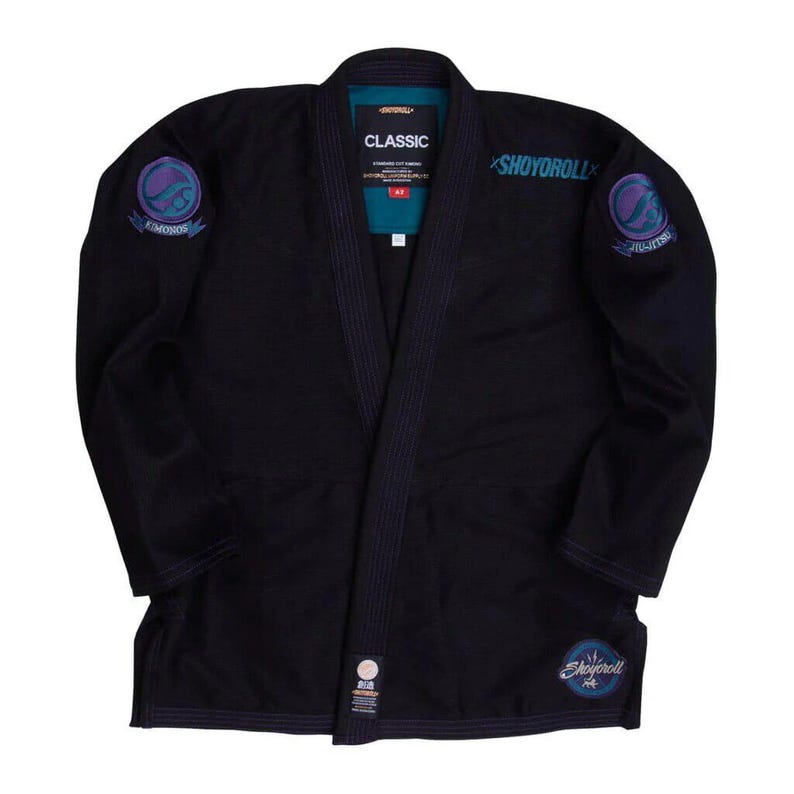 Shoyoroll BJJ Suit - Premium 2025 black Martial Arts Uniform with Custom Embroidered Logos