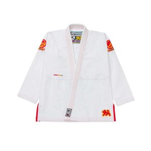 Shoyoroll BJJ Suit – Premium 2025 white Martial Arts Uniform with Embroidered Logos + bag