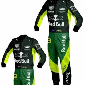 Red Bull F1 Kart Racing Suit – Premium Motorsport Suit with Custom Logos