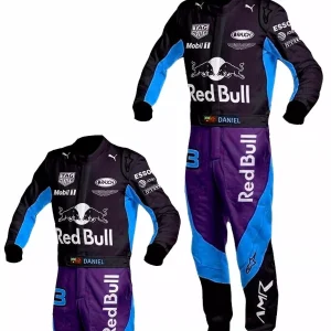 Red Bull F1 Kart Racing Suit – Premium Motorsport Suit with Custom Logos