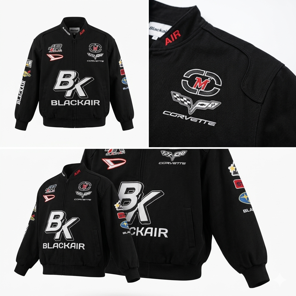 Y2K F1 Bomber Jacket – Retro racing-inspired design, high-quality embroidery, premium materials, unisex oversized fit, bold motorsport aesthetic, lightweight & durable, collector’s edition, perfect for casual wear or gifting, nostalgic 90s streetwear style, embroidered patches, trendy and stylish outerwear, ideal for racing fans, statement piece for men & women, classic yet modern fashion, must-have for vintage lovers- Subaru jacket