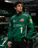 Y2K F1 Bomber Jacket – Retro racing-inspired design, high-quality embroidery, premium materials, unisex oversized fit, bold motorsport aesthetic, lightweight & durable, collector’s edition, perfect for casual wear or gifting, nostalgic 90s streetwear style, embroidered patches, trendy and stylish outerwear, ideal for racing fans, statement piece for men & women, classic yet modern fashion, must-have for vintage lovers- Subaru jacket