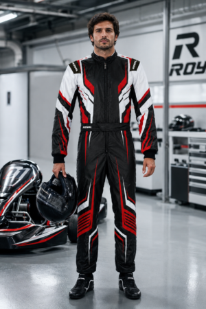 Custom 2026 kart racing suit, go-kart suit, motorsport racing overall, professional racing suit, karting apparel, racing driver suit, FIA style kart suit, sublimated racing suit, sponsor logo racing suit, lightweight karting suit, breathable racing overall, padded motorsport suit, custom racing overalls, premium kart racing gear, Monster Energy suit, McLaren racing suit, Audi Sport suit, black racing suit, orange racing suit, racing jumpsuit, kart driver apparel