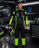 Custom 2026 kart racing suit, go-kart suit, motorsport racing overall, professional racing suit, karting apparel, racing driver suit, FIA style kart suit, sublimated racing suit, sponsor logo racing suit, lightweight karting suit, breathable racing overall, padded motorsport suit, custom racing overalls, premium kart racing gear, Monster Energy suit, McLaren racing suit, Audi Sport suit, black racing suit, orange racing suit, racing jumpsuit, kart driver apparel