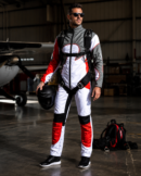 Custom skydiving suit for professional skydivers, freefly training, wind tunnel flying, and parachuting. Durable technical fabric, reinforced stitching, flexible fit, aerodynamic design, and customizable colors, logos, and sizing. Ideal for skydiving teams, freefall practice, tunnel training, and extreme sports apparel.