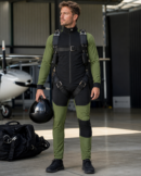 Custom skydiving suit for professional skydivers, freefly training, wind tunnel flying, and parachuting. Durable technical fabric, reinforced stitching, flexible fit, aerodynamic design, and customizable colors, logos, and sizing. Ideal for skydiving teams, freefall practice, tunnel training, and extreme sports apparel.