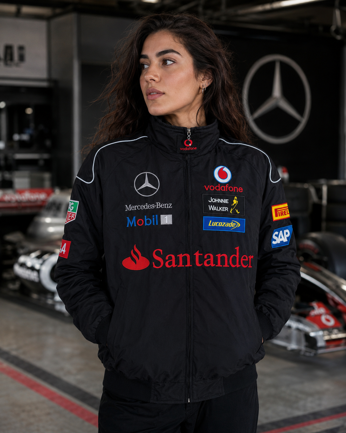 Y2K F1 Bomber Jacket – Retro racing-inspired design, high-quality embroidery, premium materials, unisex oversized fit, bold motorsport aesthetic, lightweight & durable, collector’s edition, perfect for casual wear or gifting, nostalgic 90s streetwear style, embroidered patches, trendy and stylish outerwear, ideal for racing fans, statement piece for men & women, classic yet modern fashion, must-have for vintage lovers- Subaru jacket